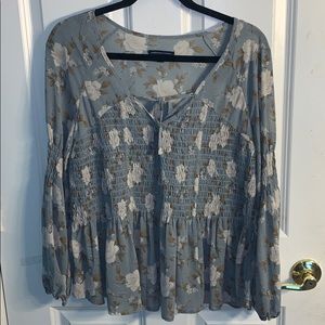 American Eagle floral blouse